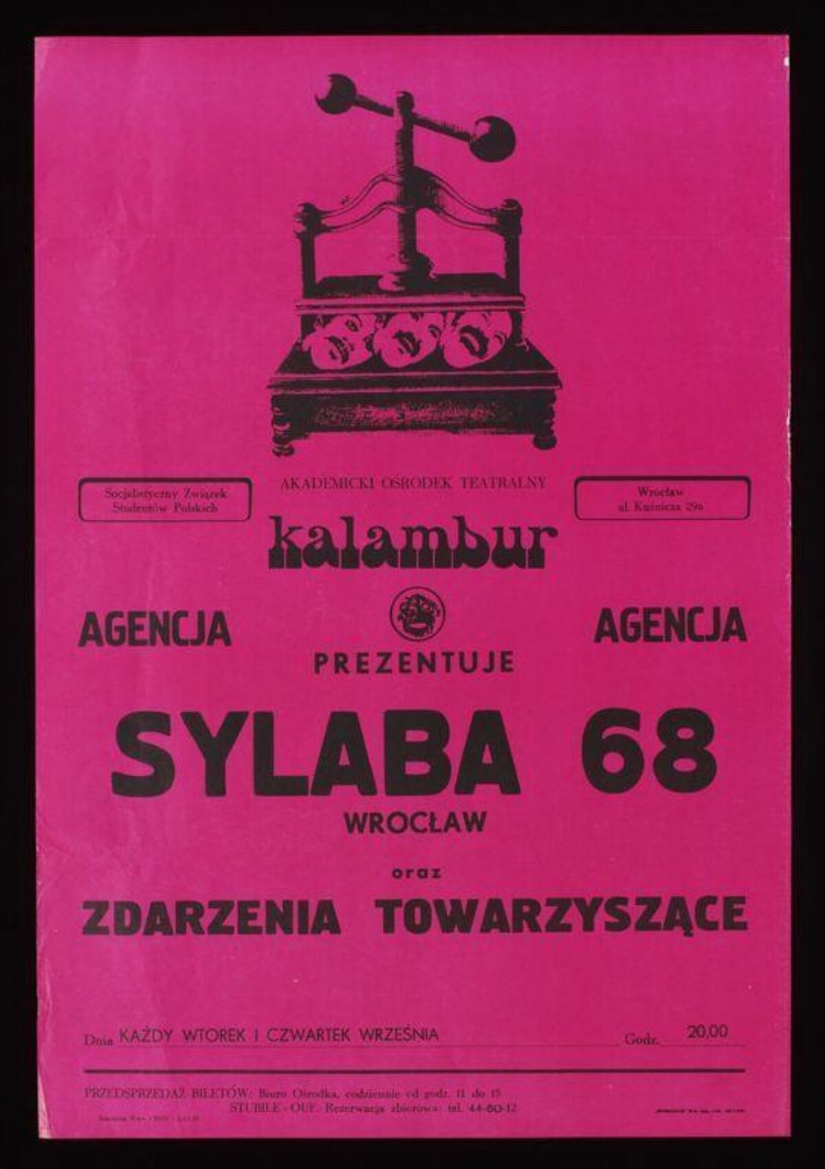 Vintage Sylaba 68 Event Poster