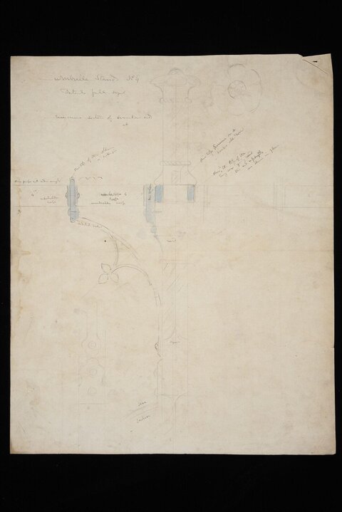 Architectural Sketch of Umbrella Stand