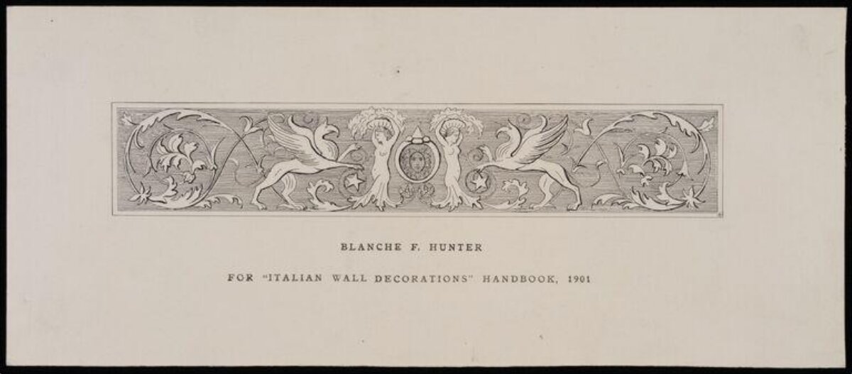 1901 Italian Wall Decoration Illustration