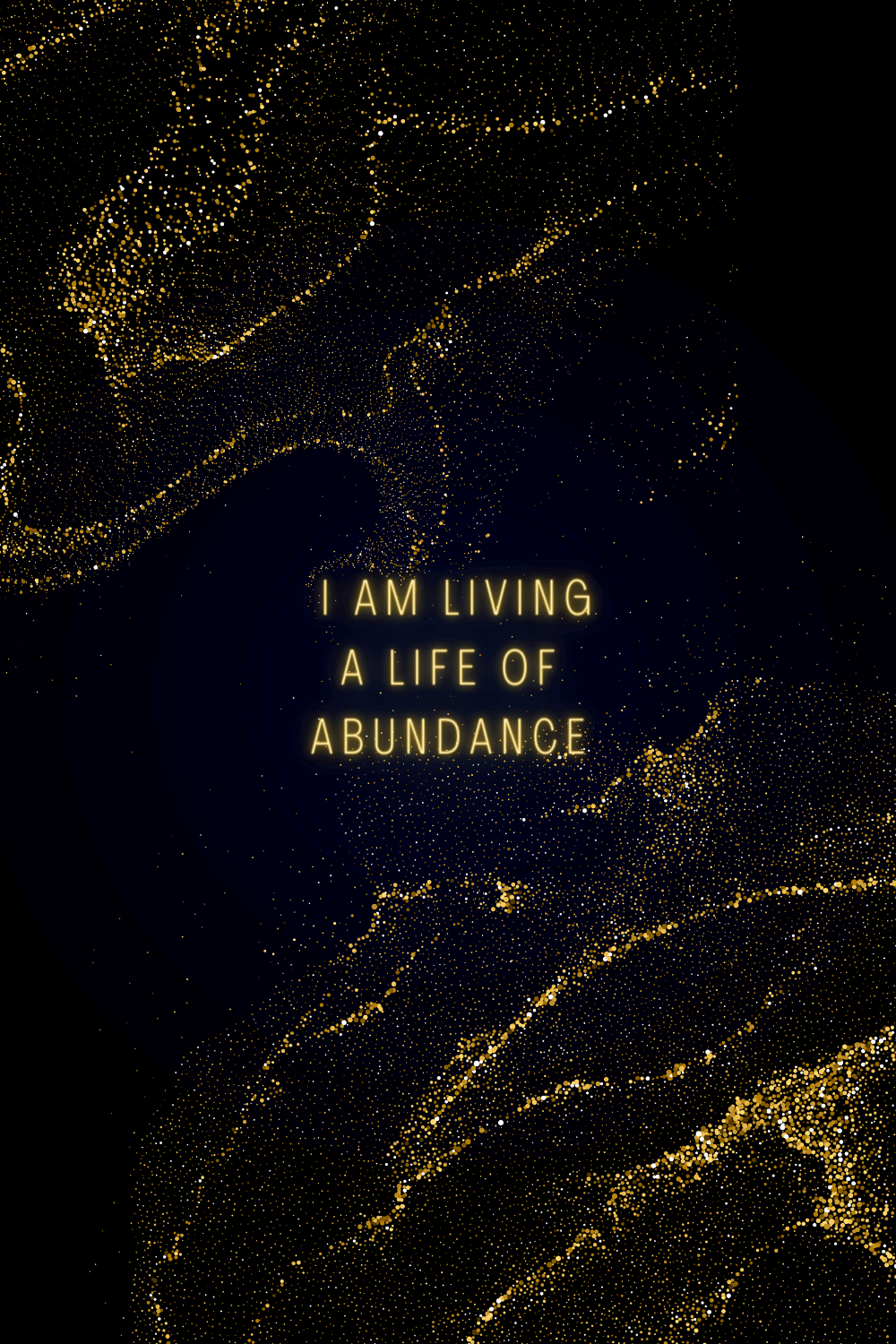 Abundance Affirmation Quote Graphic