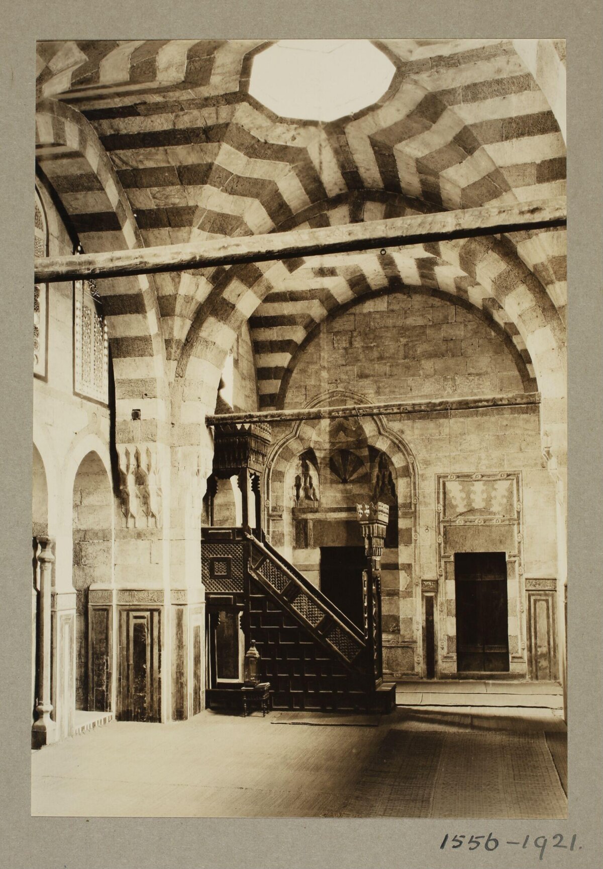 Vintage Mosque Interior View