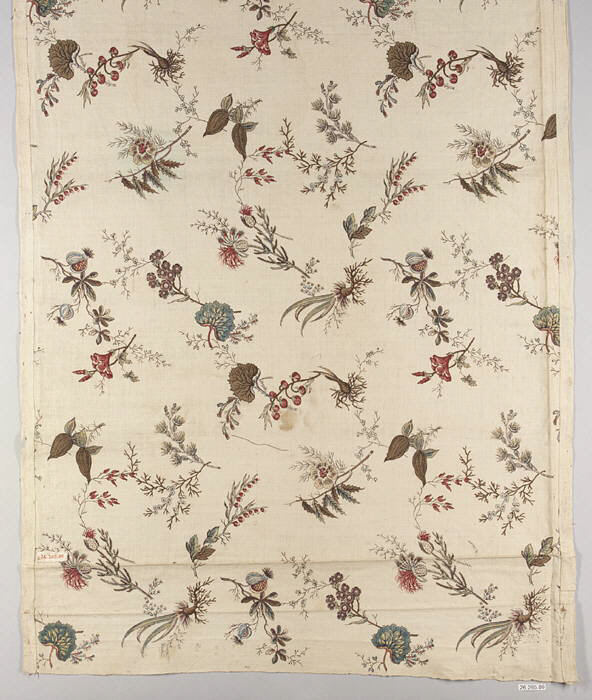 Vintage Botanical Printed Fabric