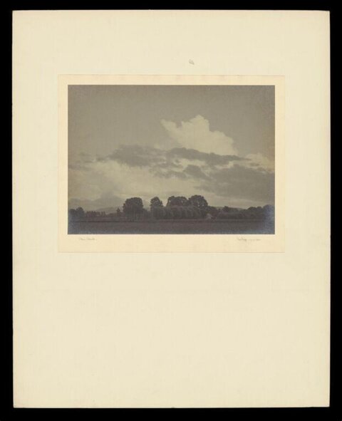 Vintage Cloudy Rural Landscape