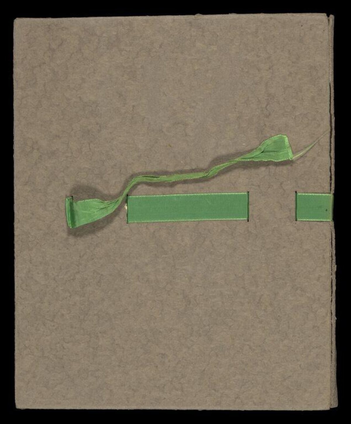 Vintage Album Cover with Green Ribbon
