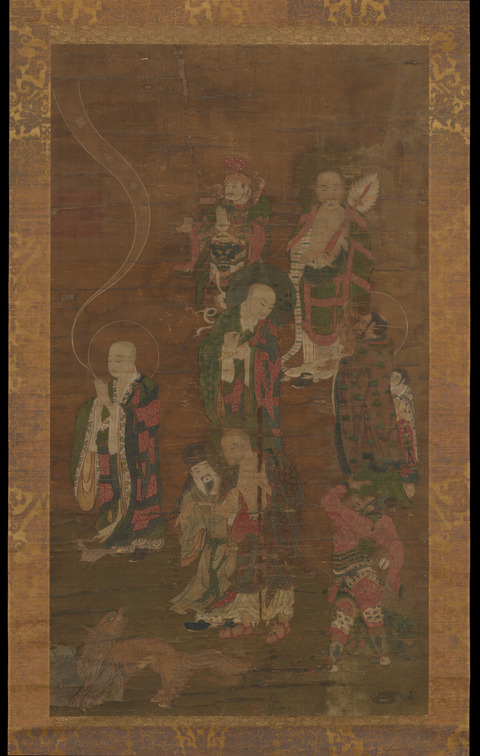 Ancient Chinese Buddhist Arhat Painting