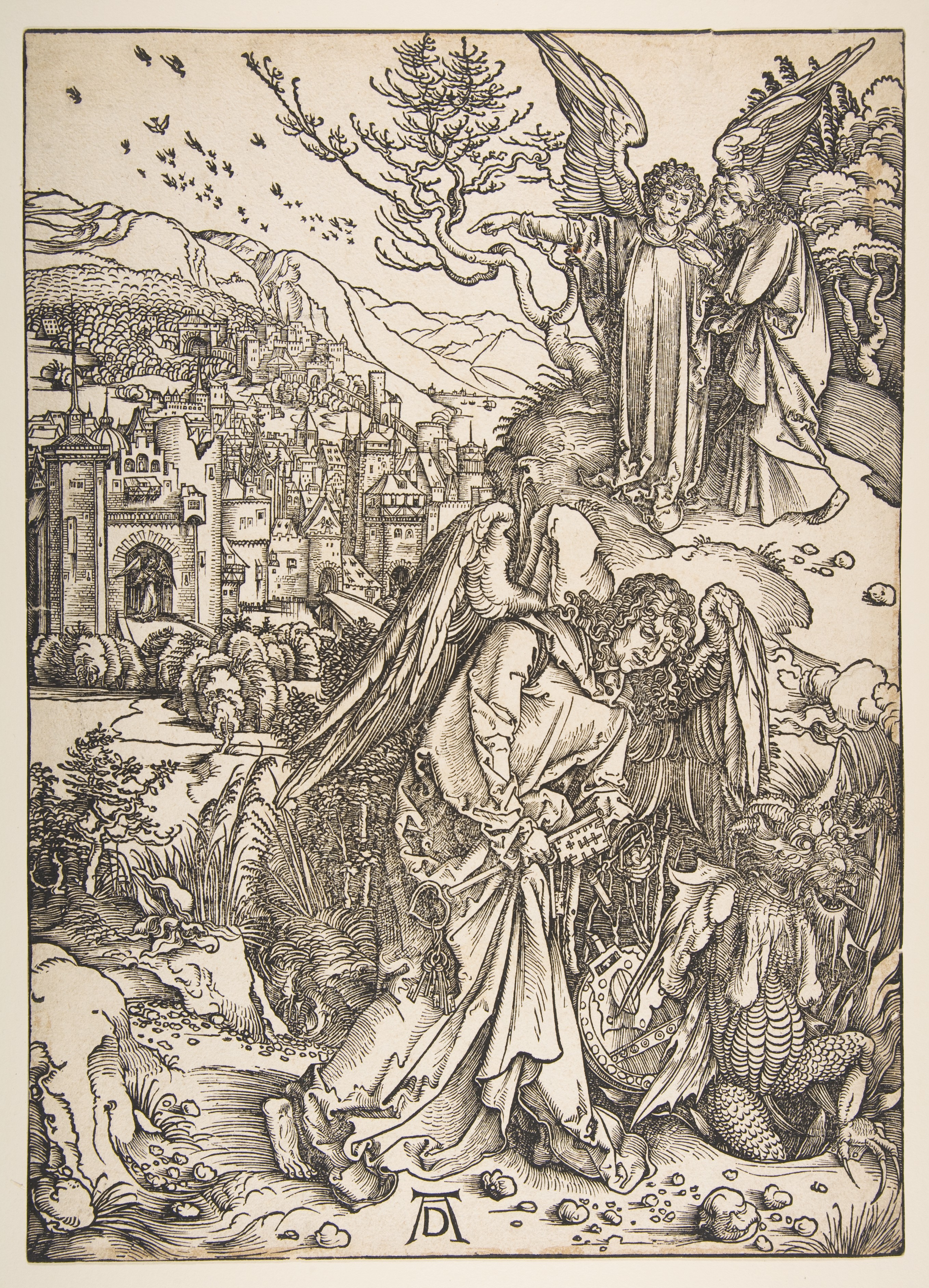 Dürer's Angel Binding Dragon