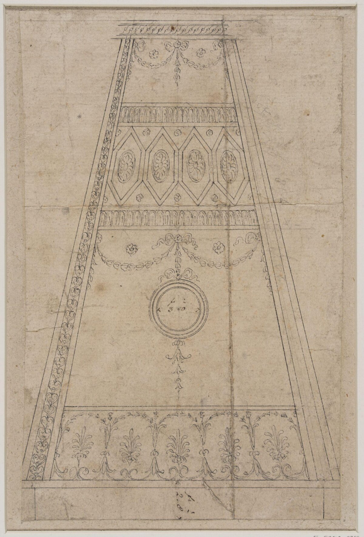 Decorative Obelisk Design Sketch