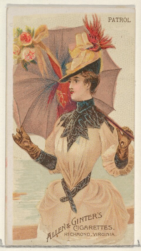 Allen & Ginter Victorian Woman Cigarette Card