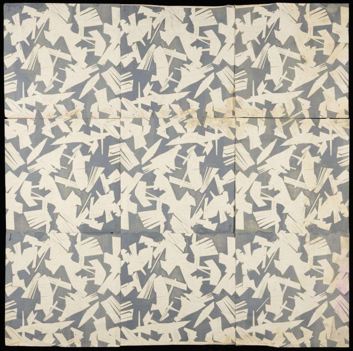 Abstract Geometric Paper Pattern
