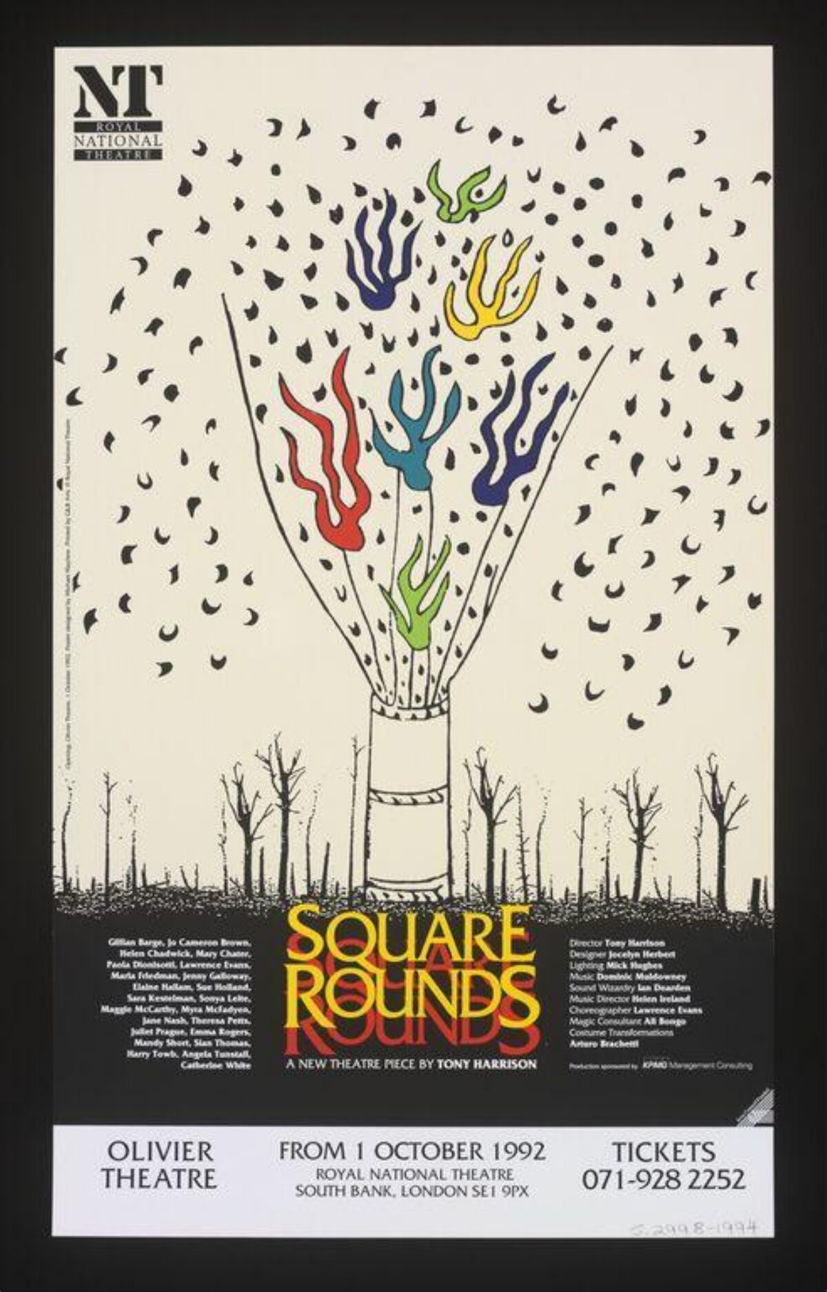 1992 Square Rounds Theatre Poster