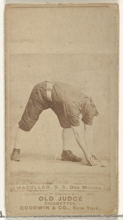 1888 Old Judge Baseball Cigarette Card