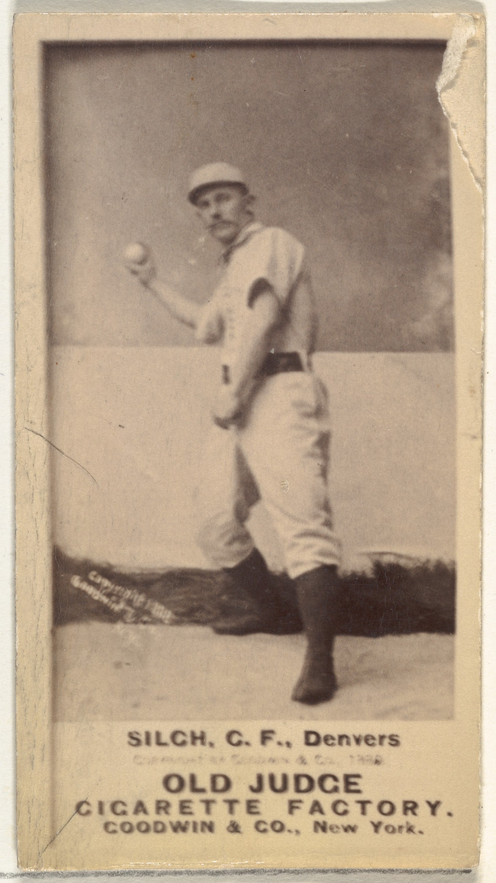 Vintage Old Judge Baseball Cigarette Card