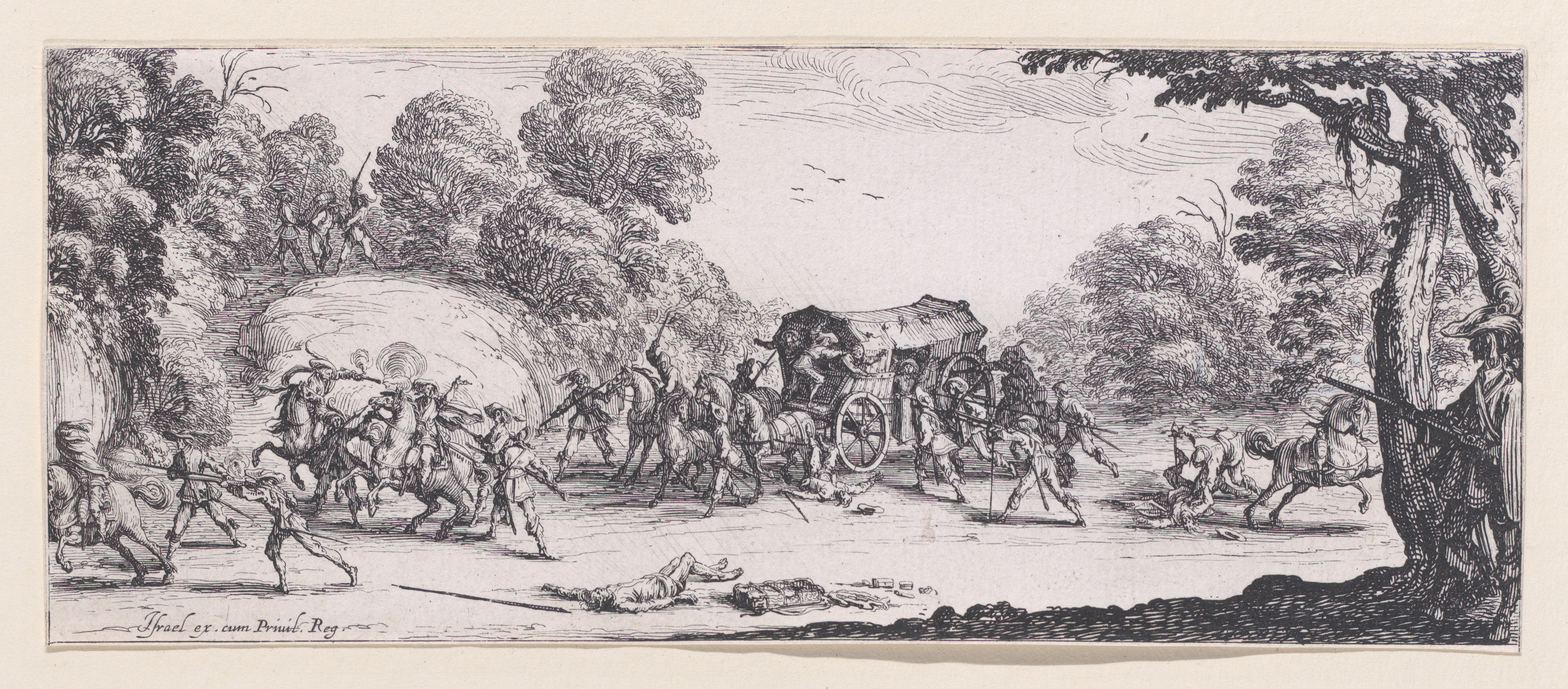 Carriage Robbery in the Forest