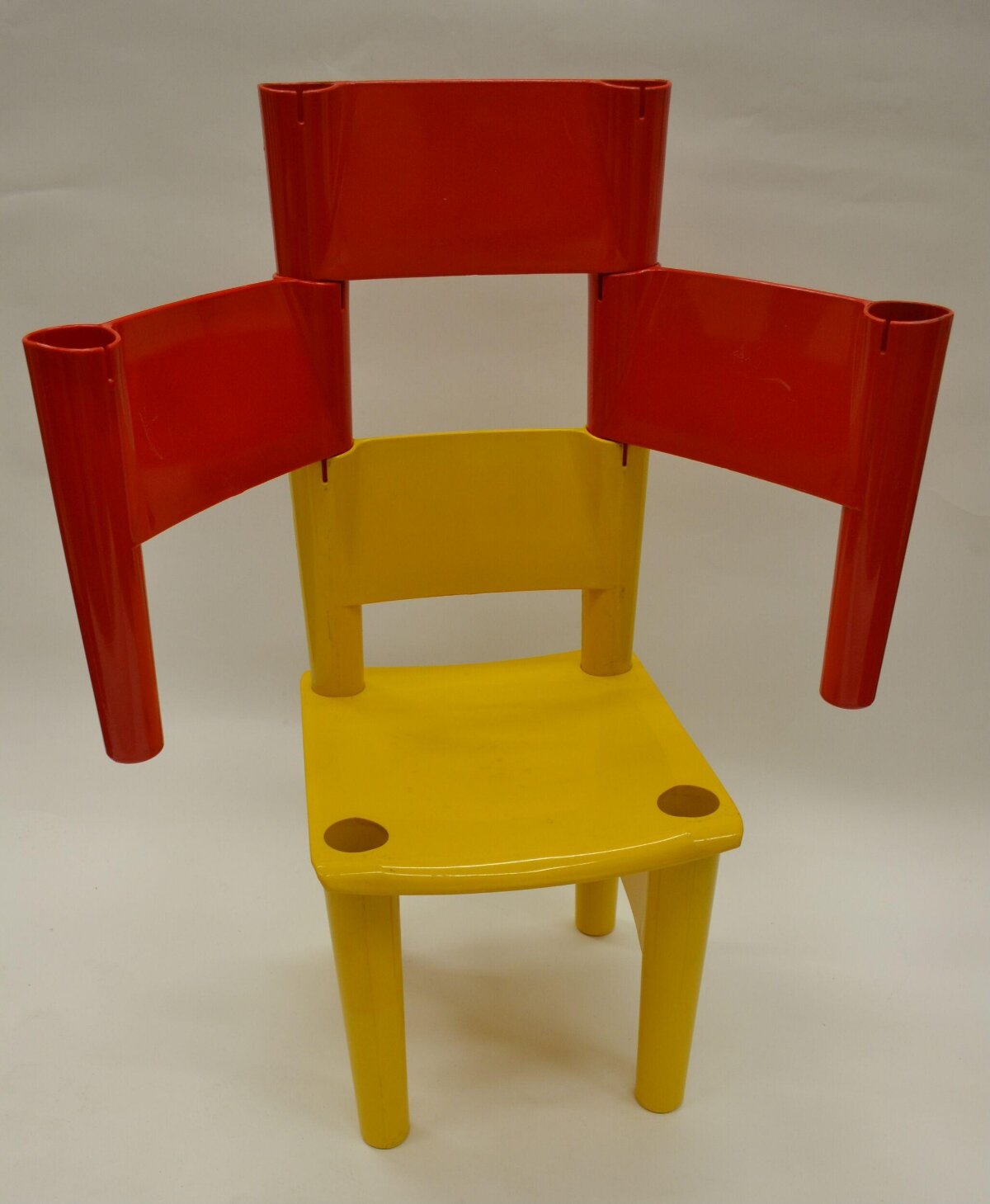 Creative Human Face Made of Chairs
