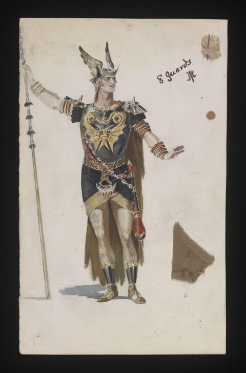 8 Guards Costume Design Sketch