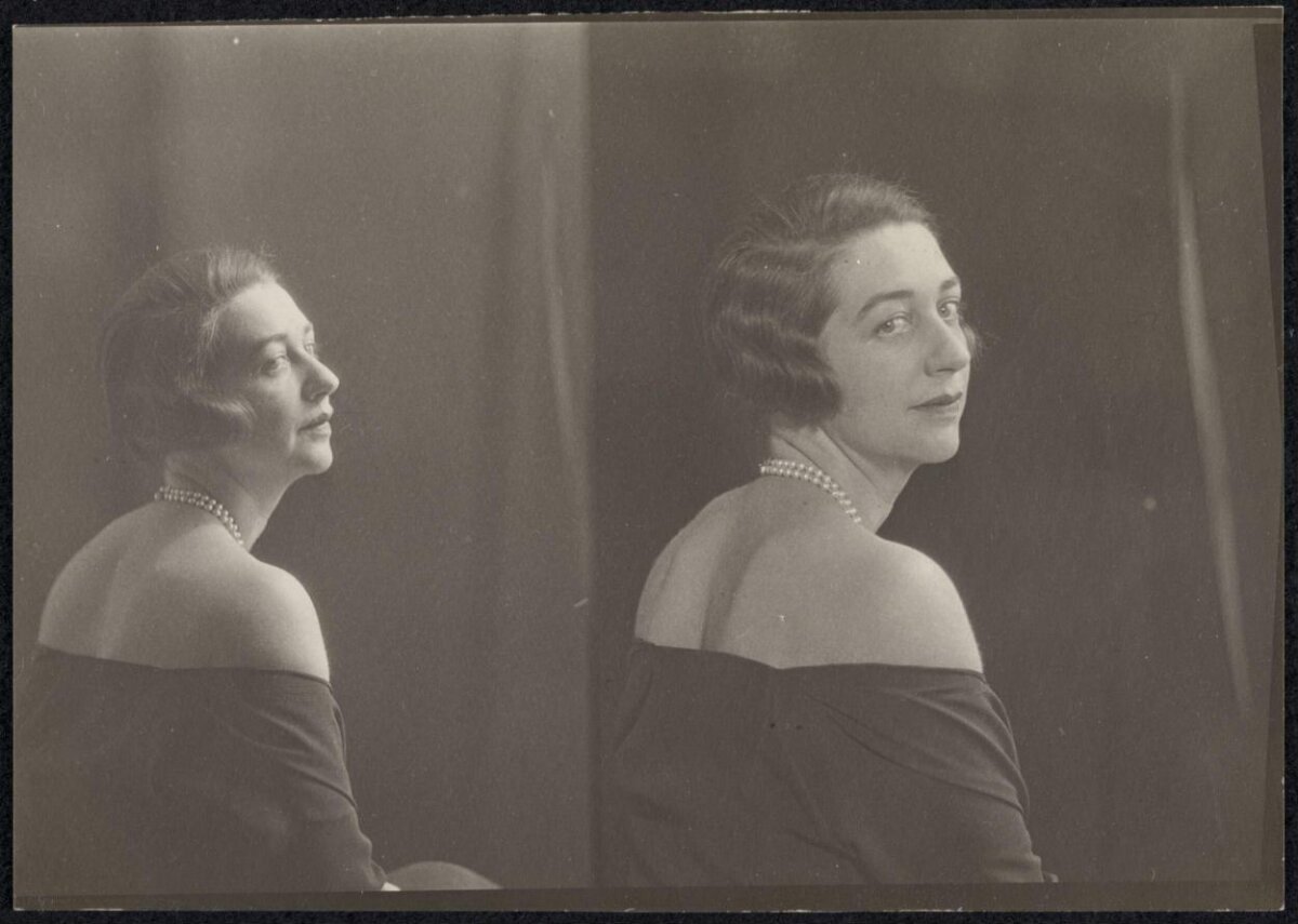 Vintage Double Portrait of a Woman
