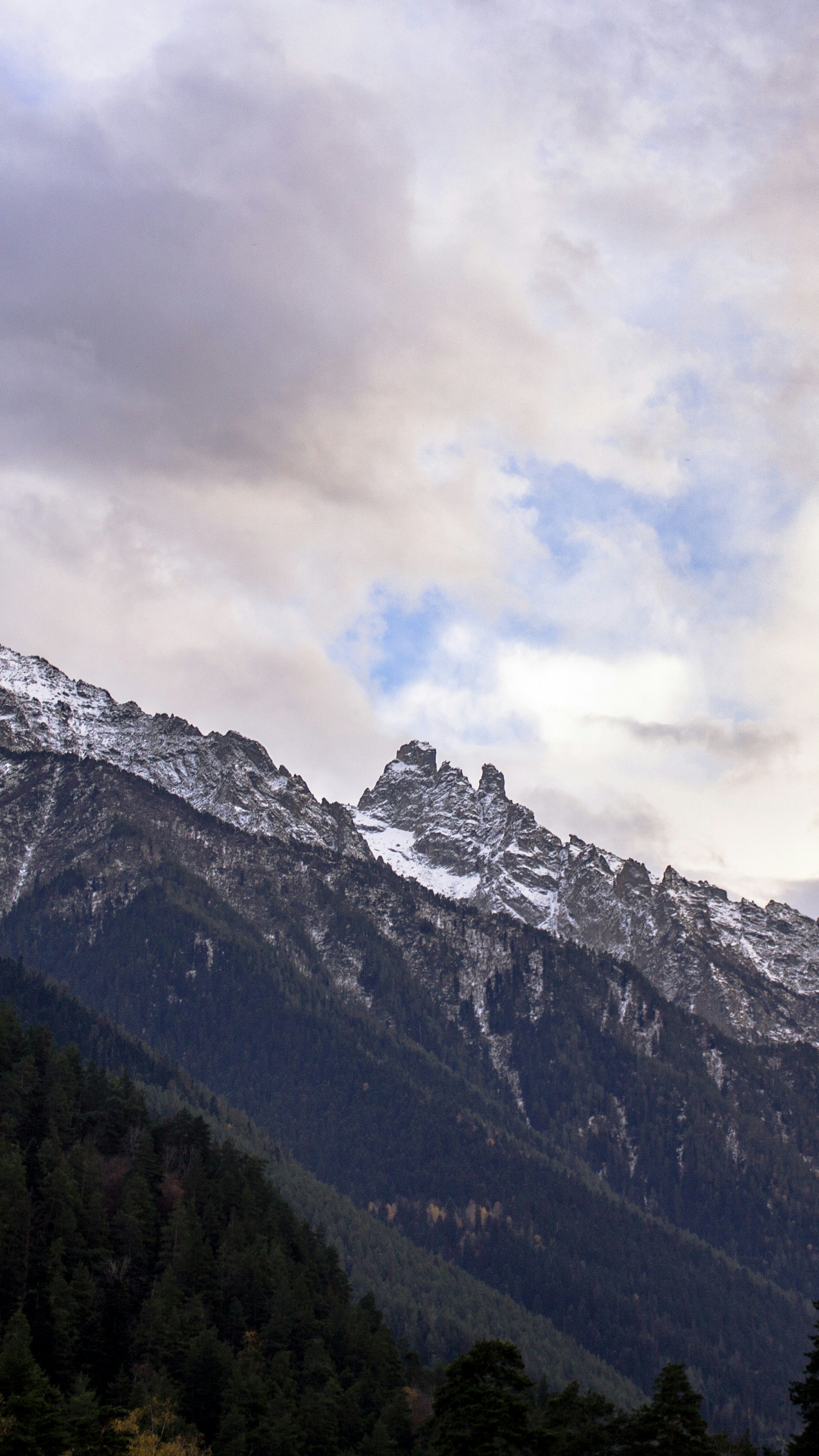 Snow-Capped Rocky Mountain Range