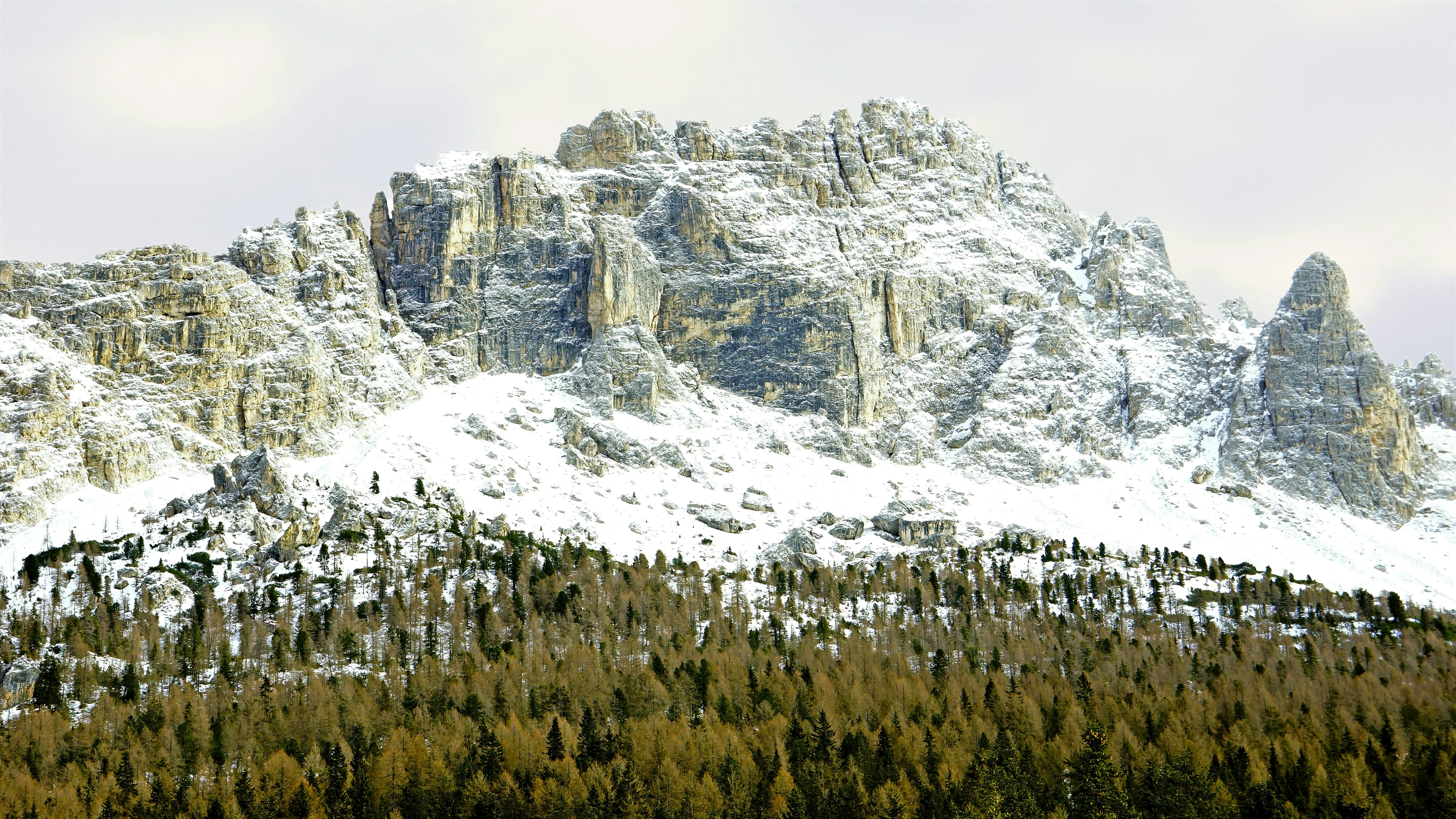 Snow-capped Rocky Mountain Range