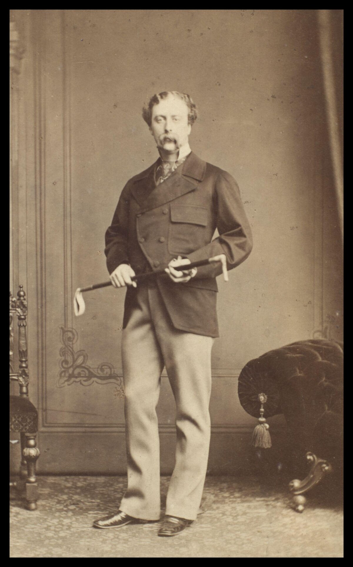Vintage Studio Portrait of Victorian Gentleman