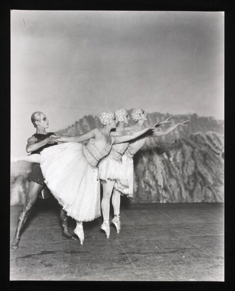 Vintage Ballet Stage Performance