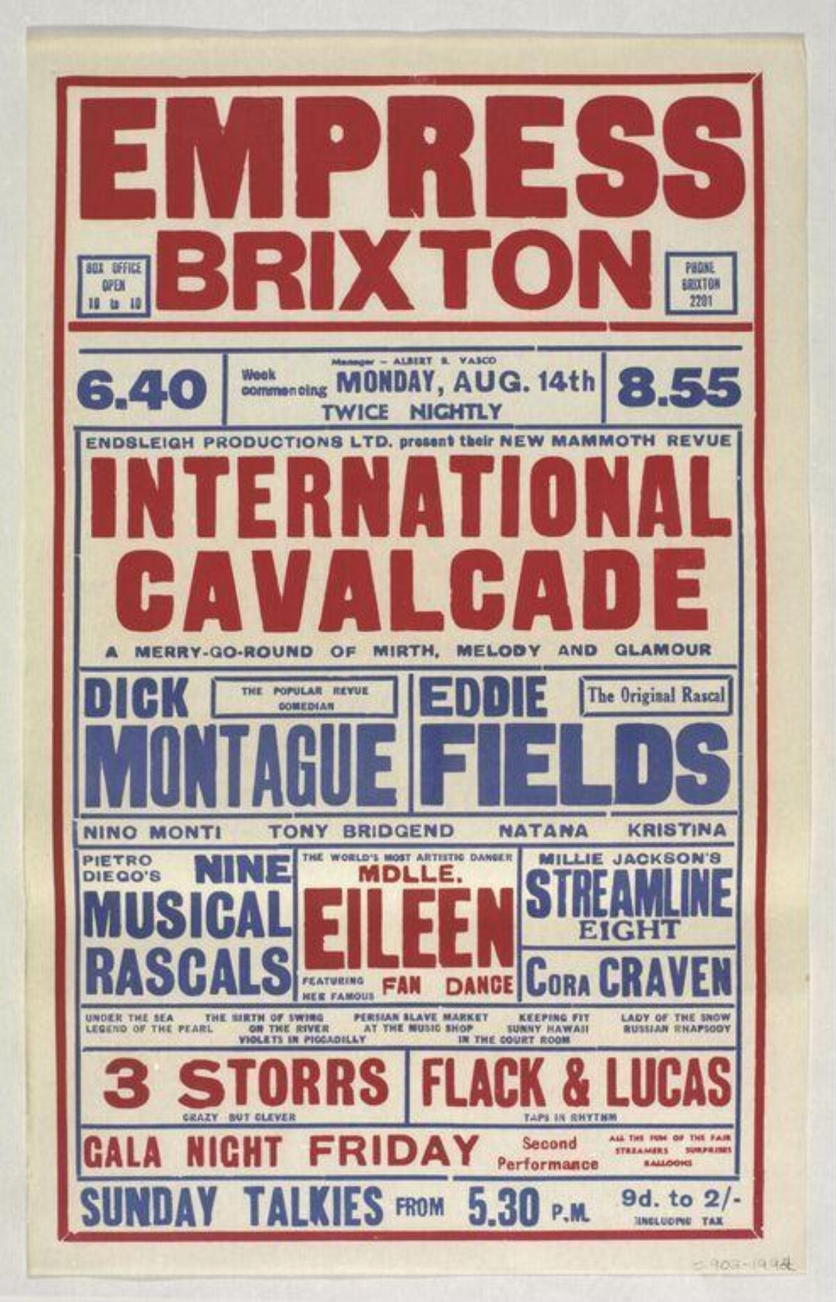 Empress Brixton Revue Show Poster