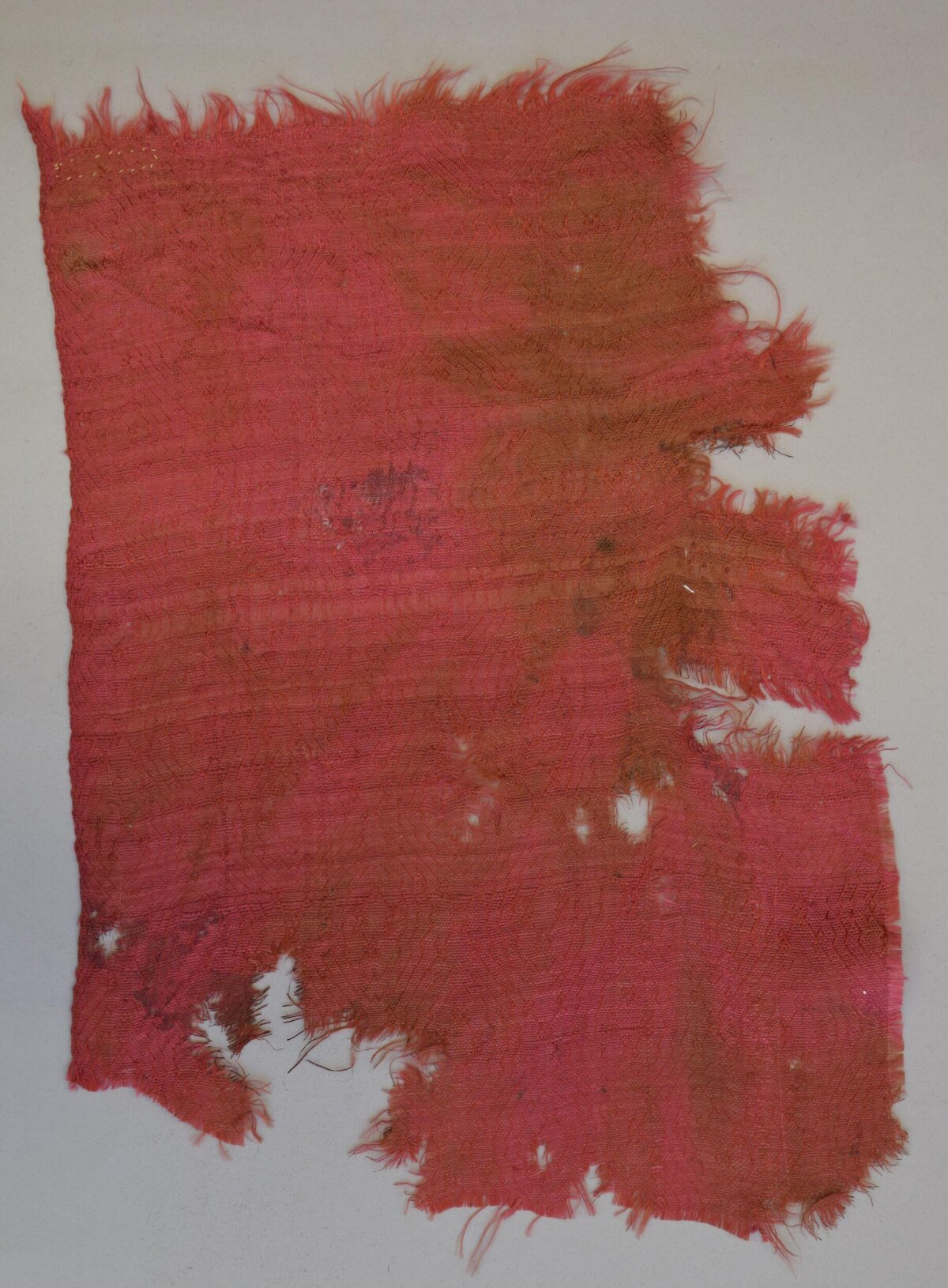 Fragmented Ancient Red Textile