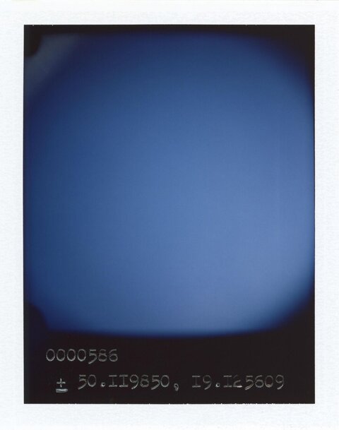 Blue Gradient Film With Coordinate Markings