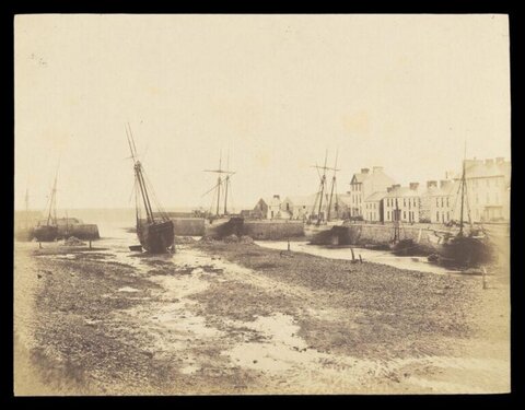 Vintage Low Tide Harbour View