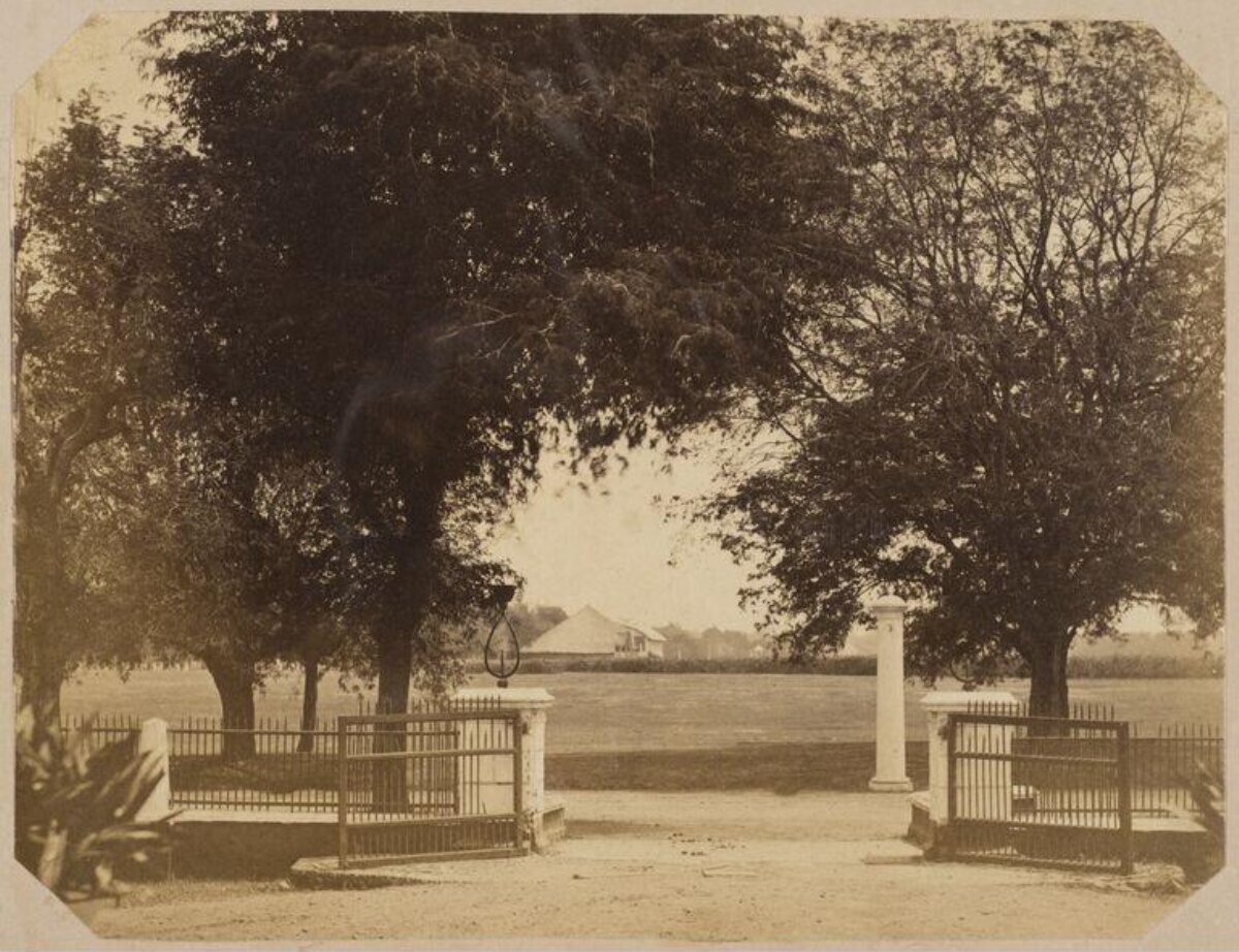 Vintage Entrance to Open Field