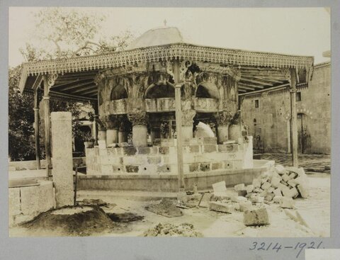 Vintage Historic Stone Fountain
