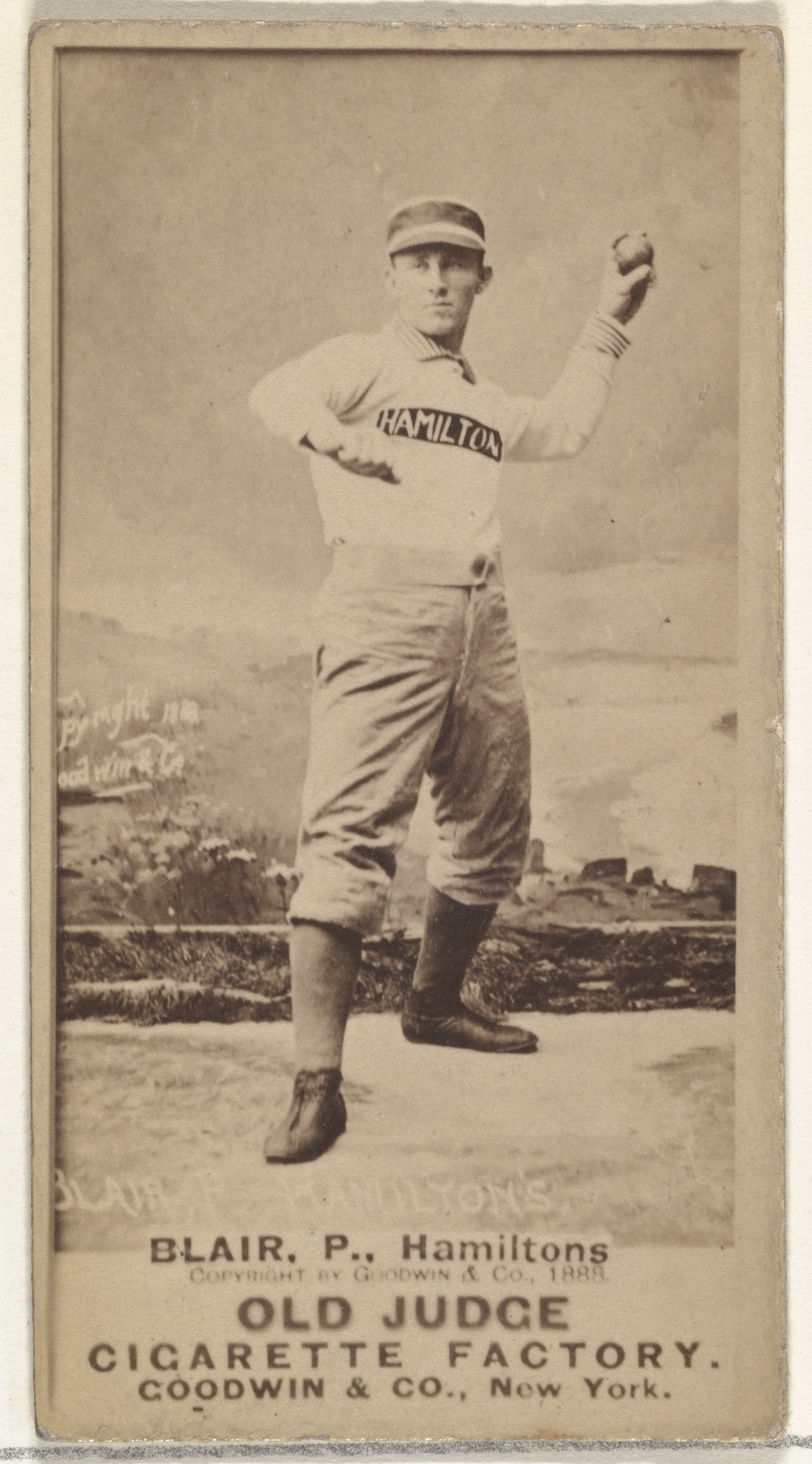 1888 Old Judge Baseball Cigarette Card