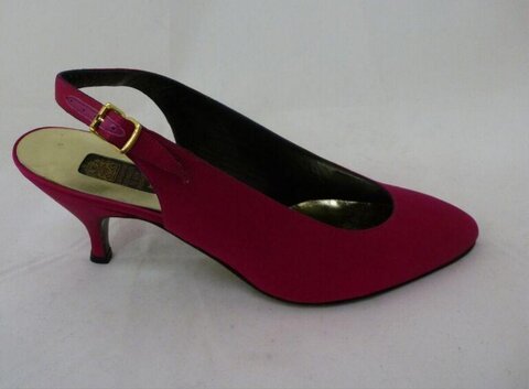 Red Slingback High Heel Pump