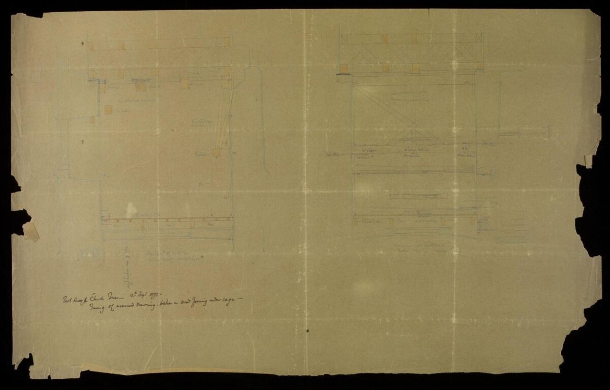 1875 Historical Architectural Drawing