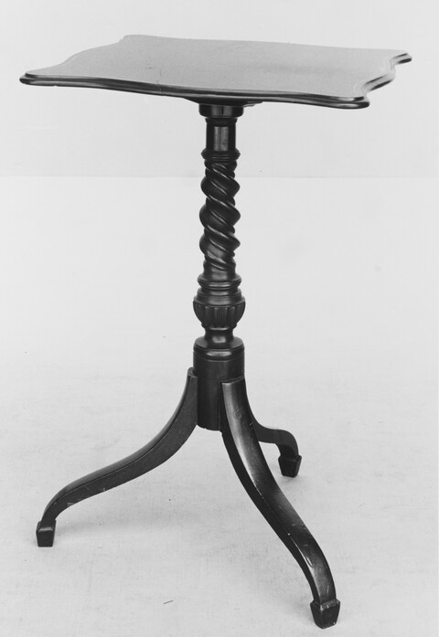 Antique Dark Tripod Side Table