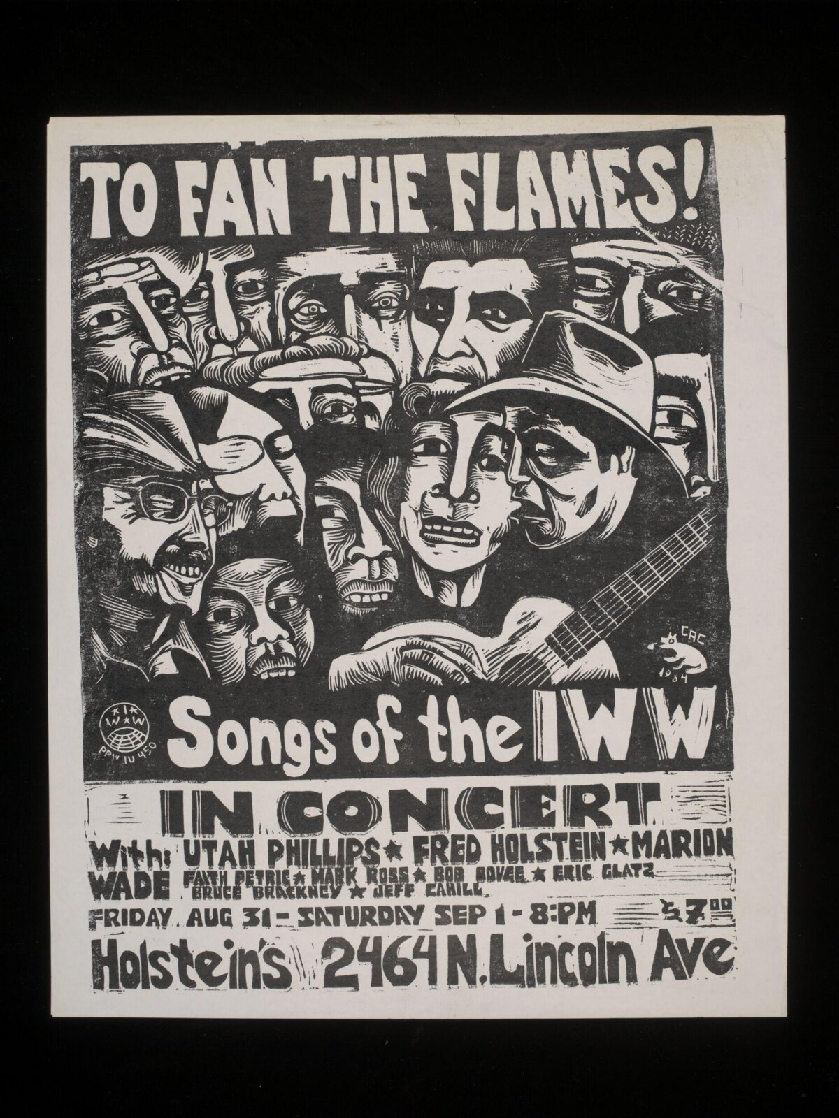 Songs of the IWW Concert Poster