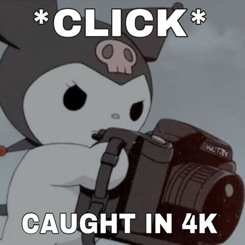 Kuromi Caught in 4K Meme