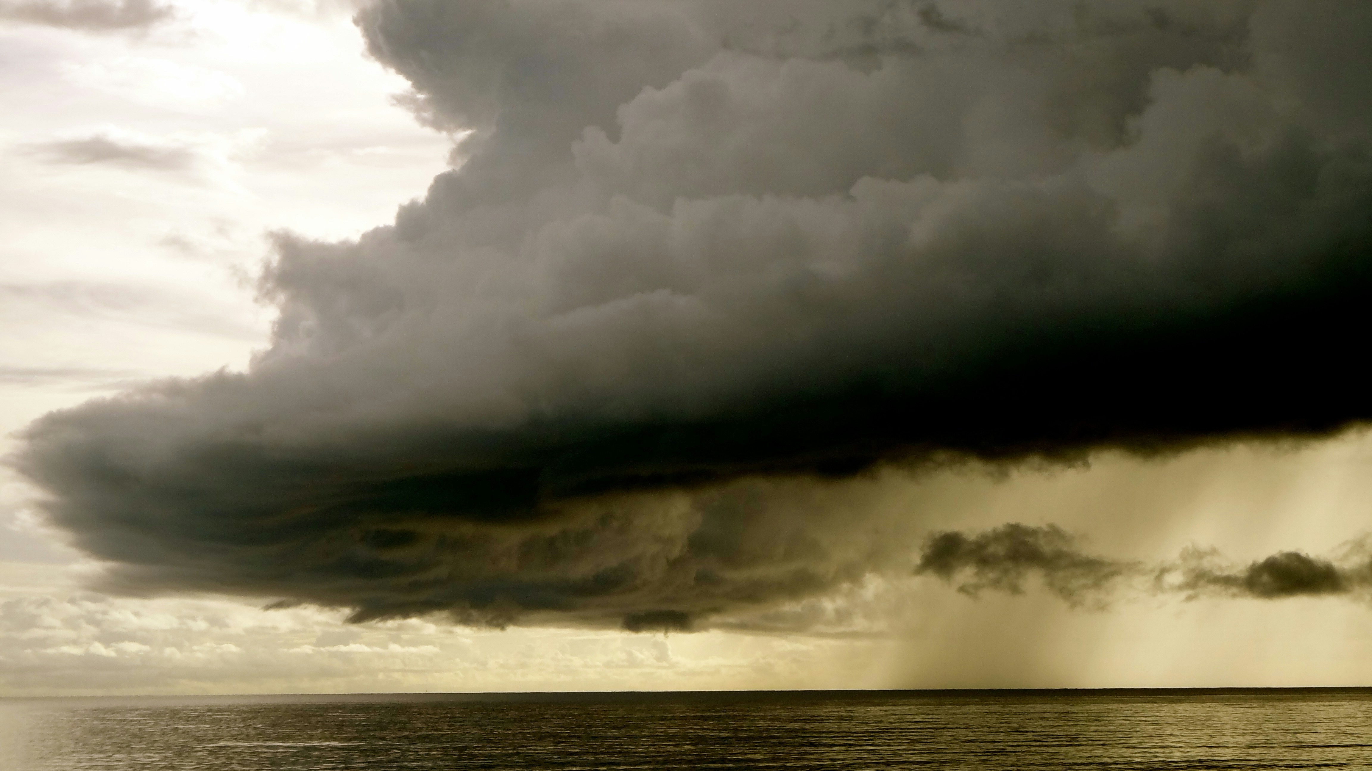 Storm Cloud Over Open Sea