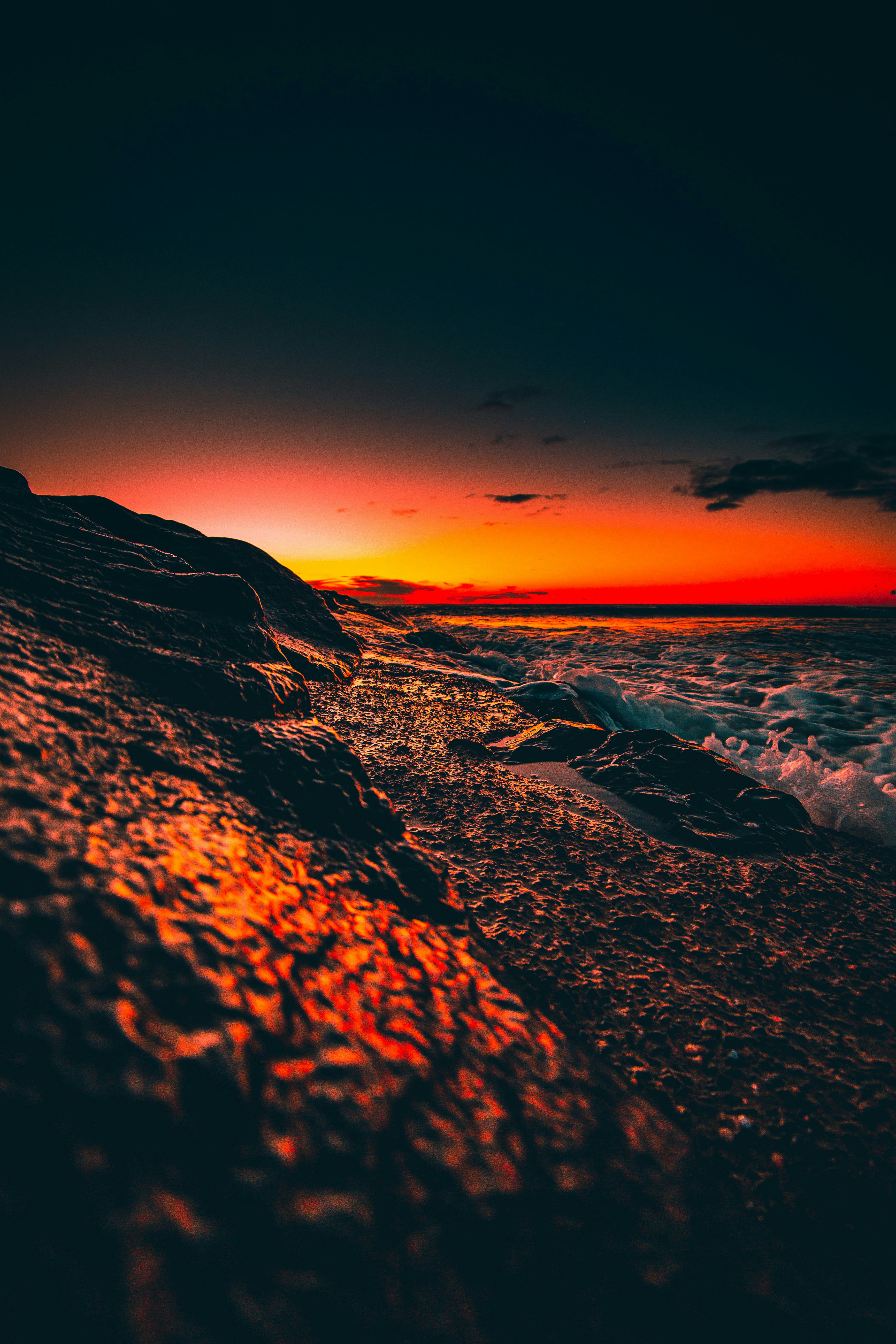 Rocky Coast at Sunset