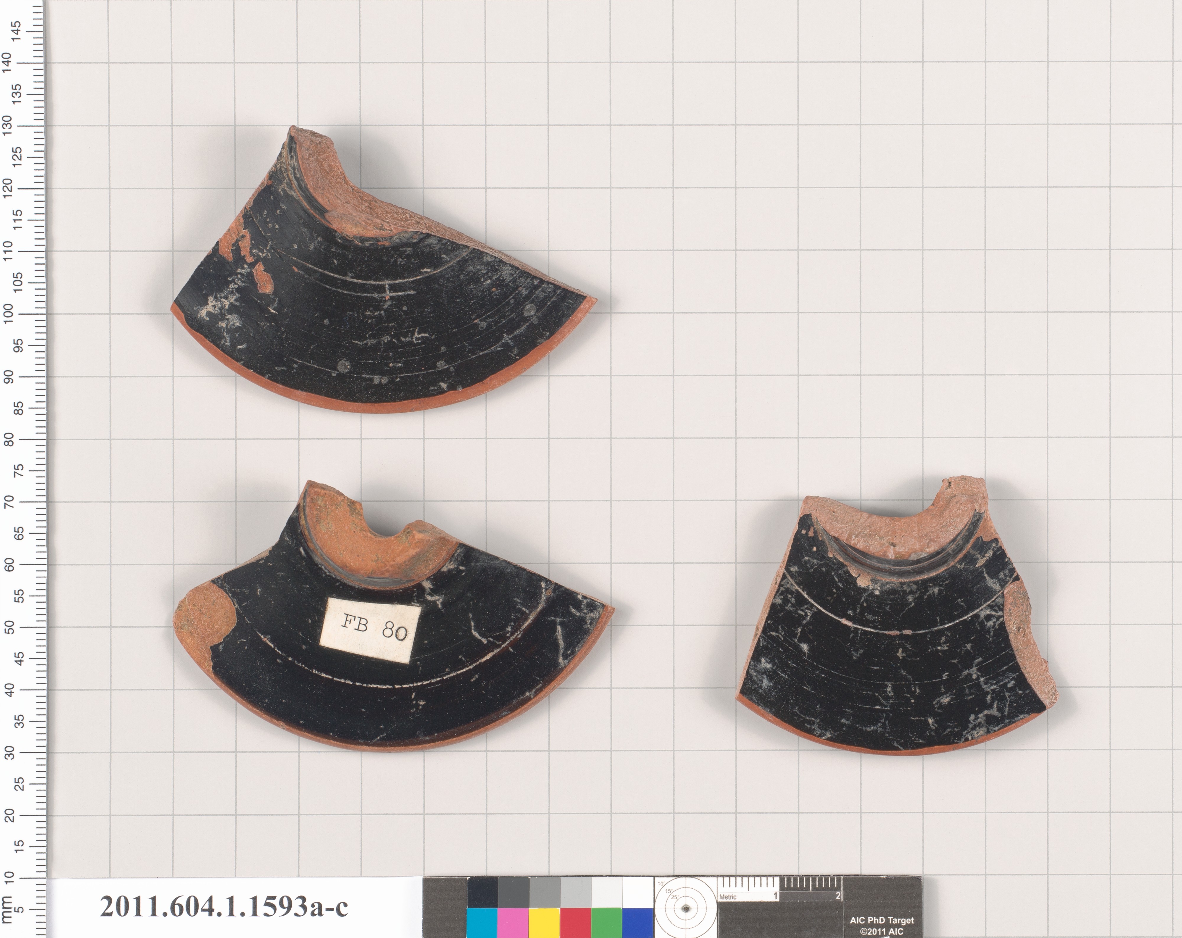Three Ancient Pottery Shards