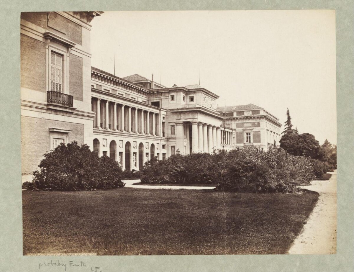 Vintage Neoclassical Palace Garden View
