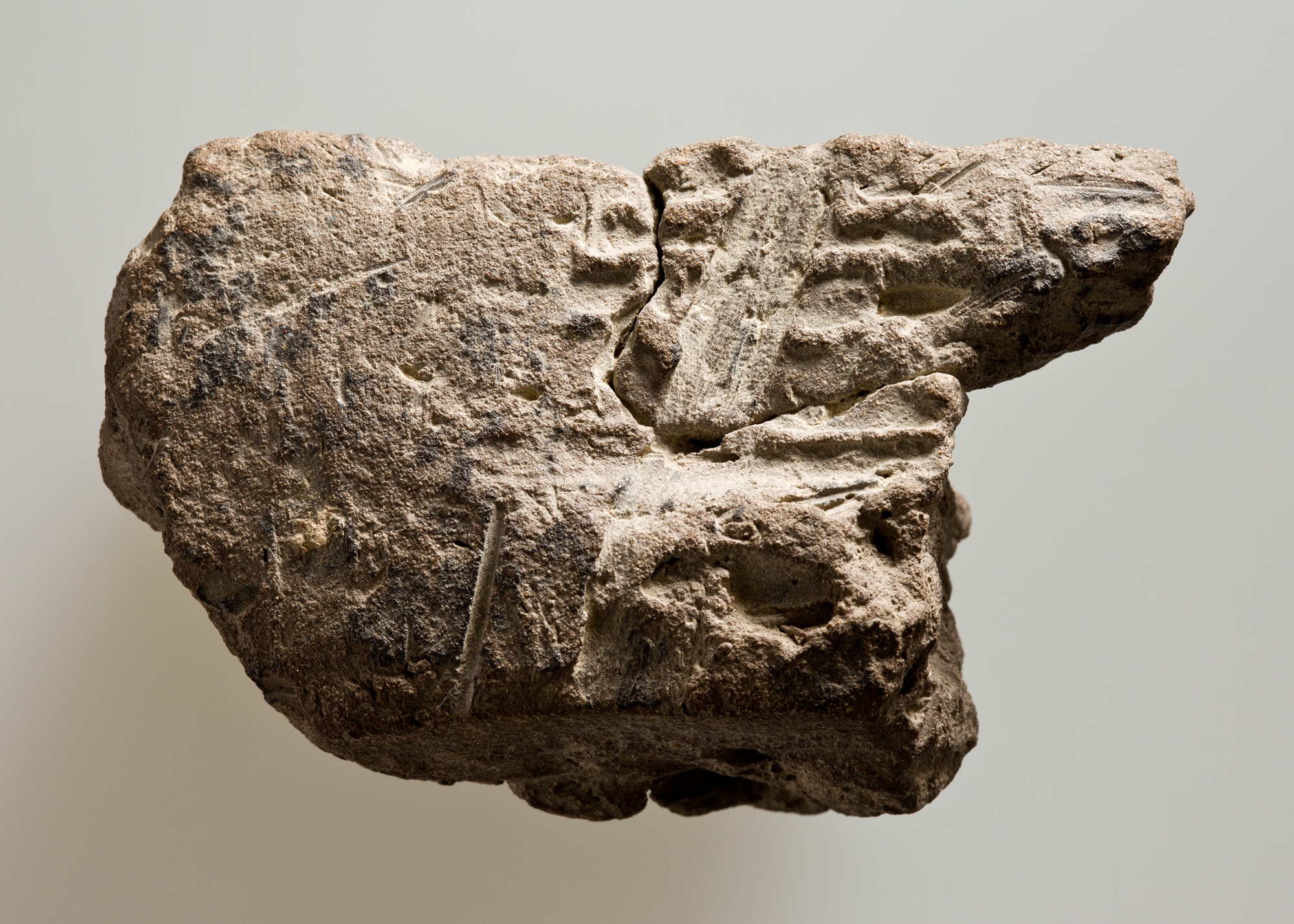 Fragmented Inscribed Clay Tablet