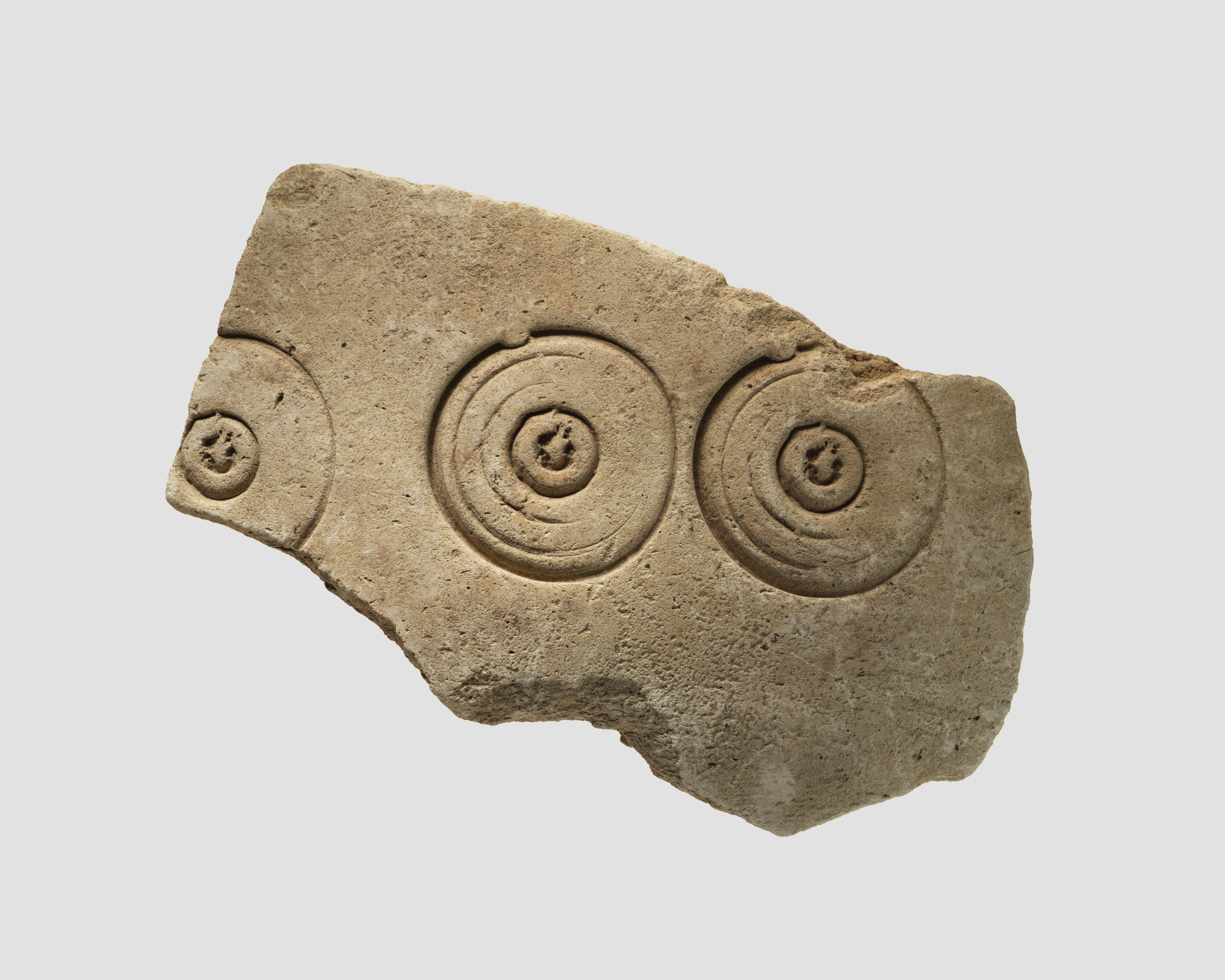 Carved Concentric Circle Stone Fragment