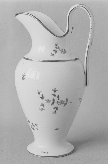 Floral Decorated Porcelain Pitcher