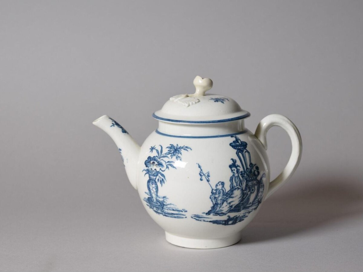 Blue and White Porcelain Teapot