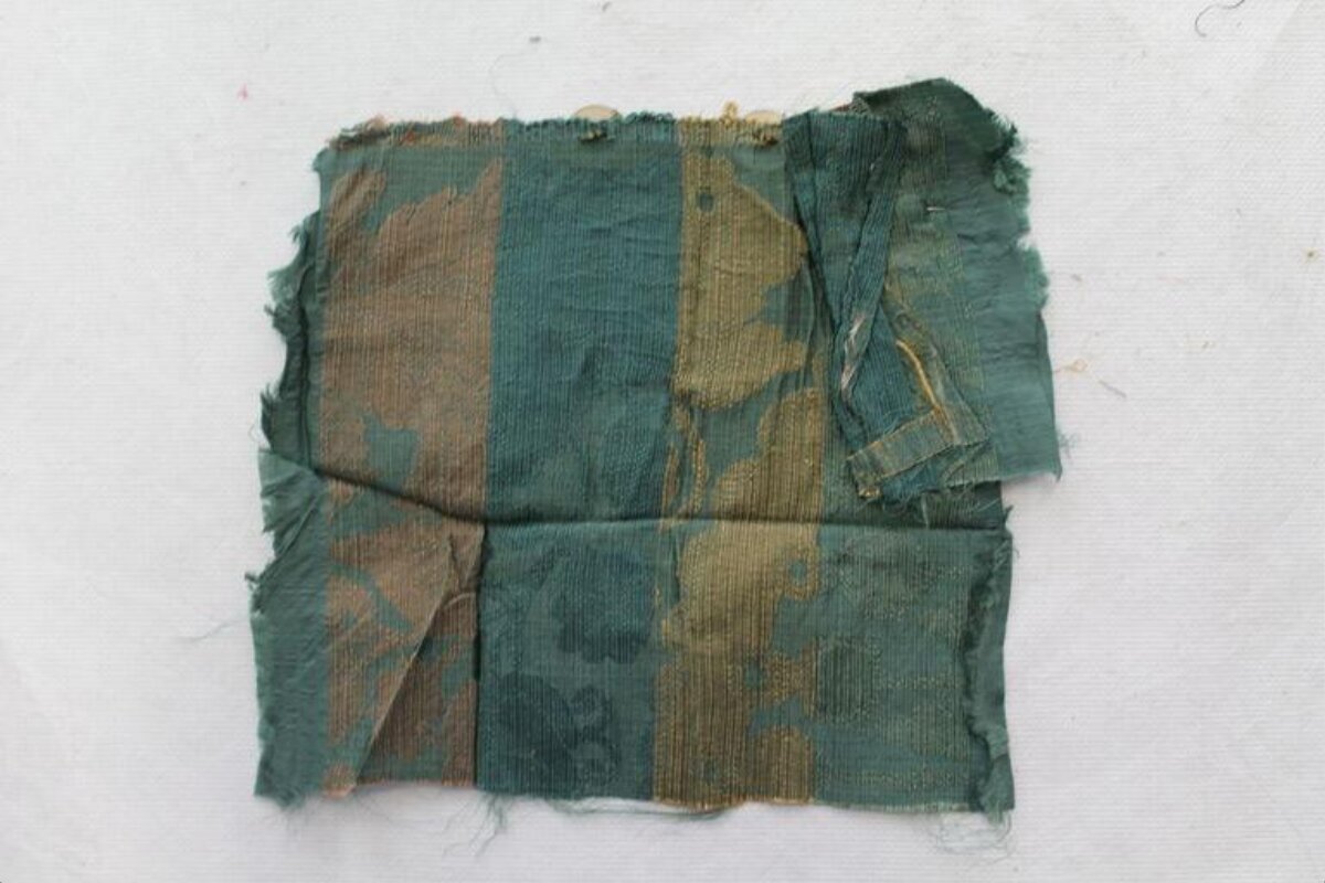 Ancient Green Textile Fragment