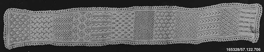 Vintage Hand Knitted Lace Strip