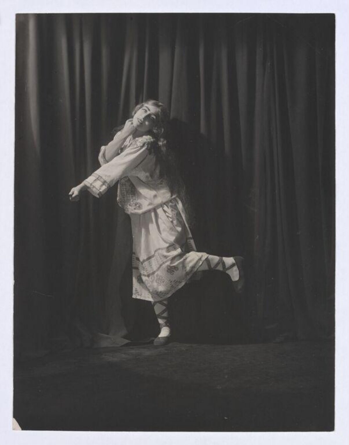 Vintage Portrait of Dancing Woman