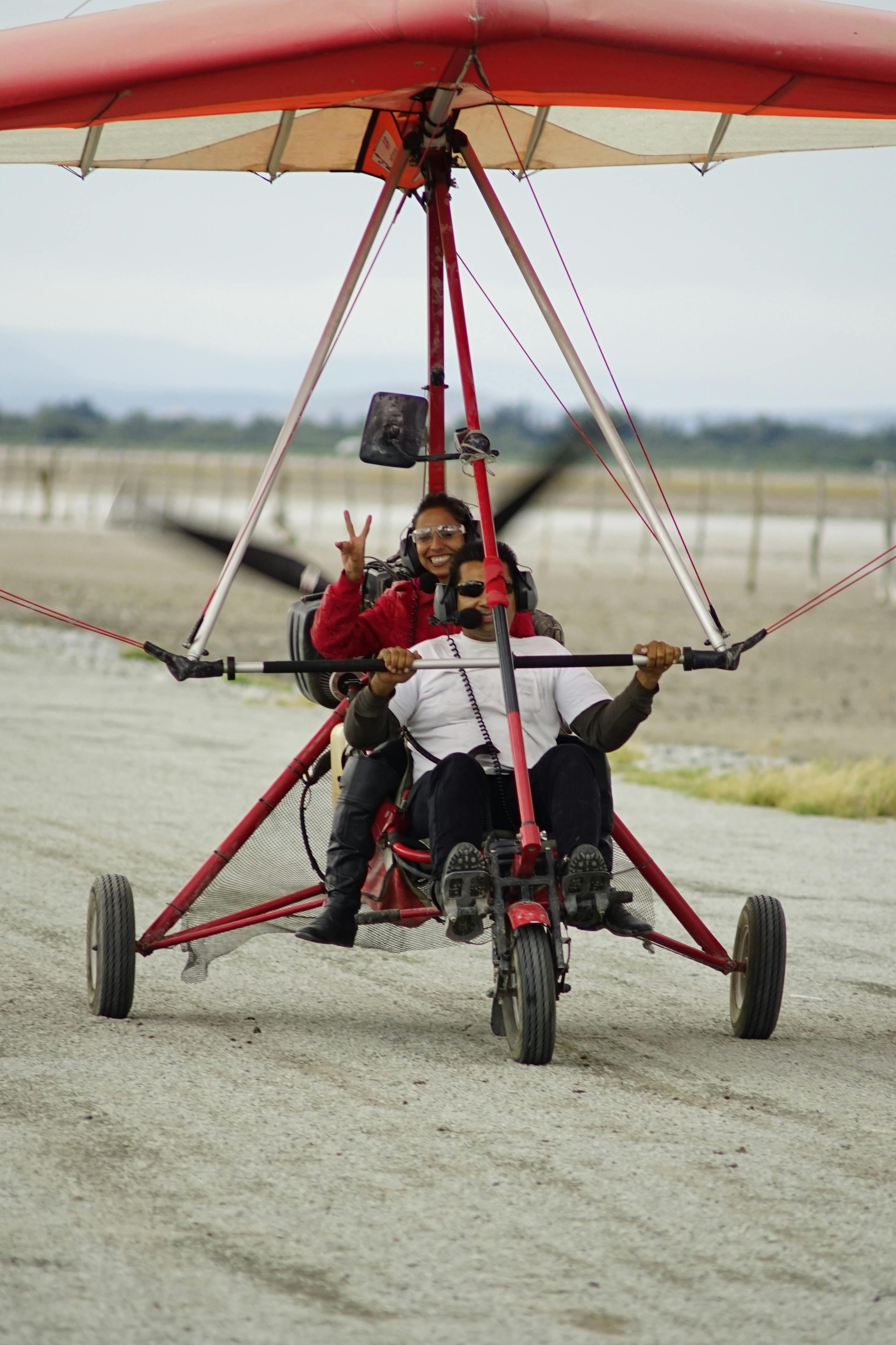 Two People on an Ultralight Trike