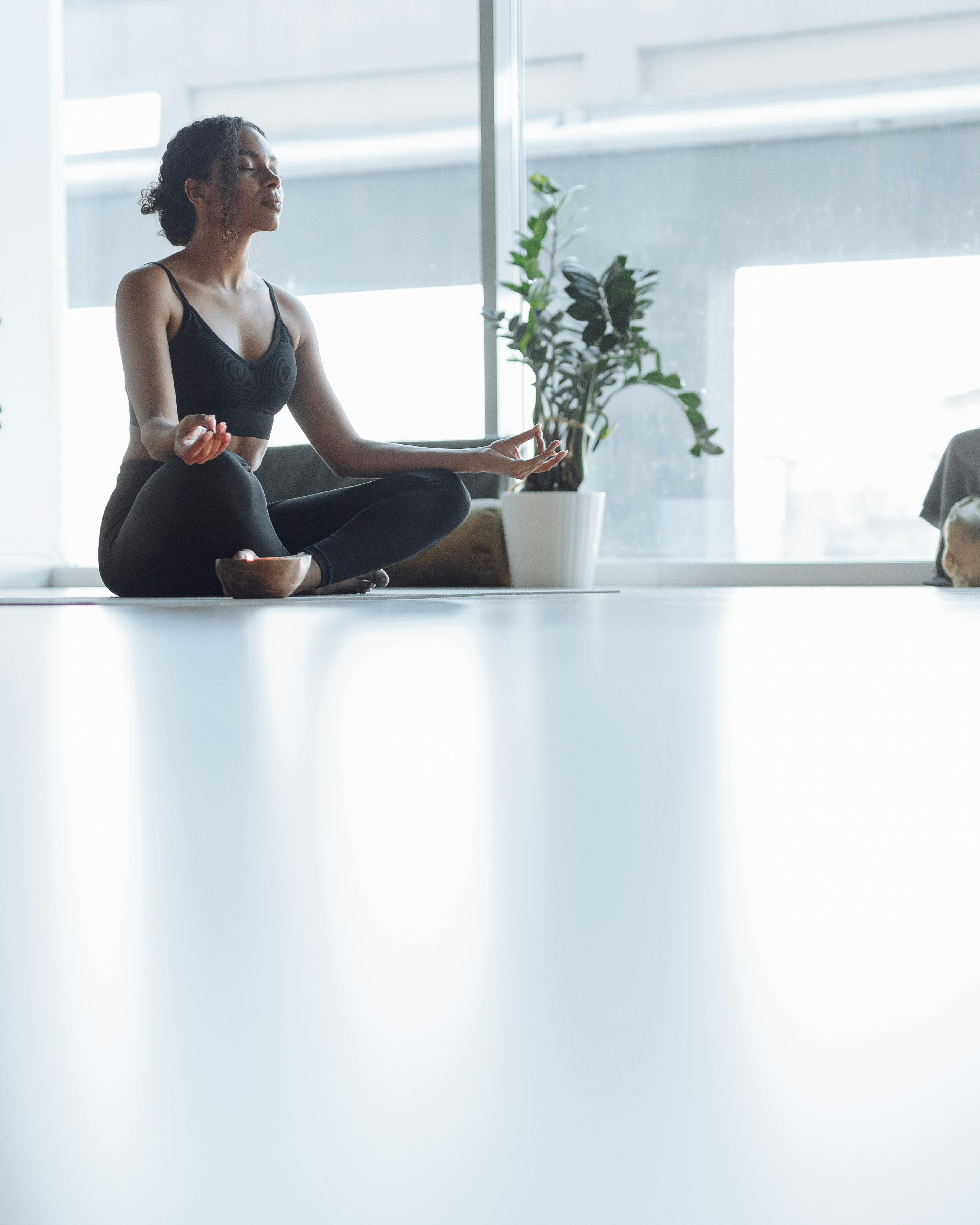 Woman Practicing Meditation