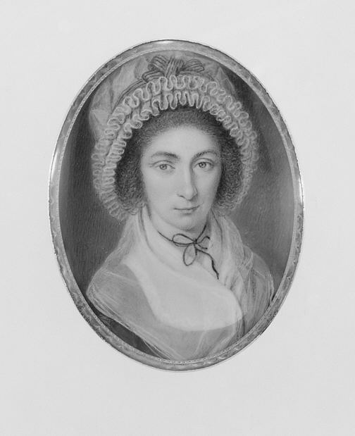 Oval Portrait of 19th Century Woman